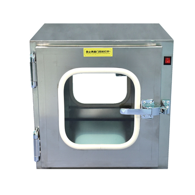 With UV Sterilize Lamp Stainless Steel Pass Box CE Certificated UV Lamp Cleanroom Transfer Window Modular Pass Box