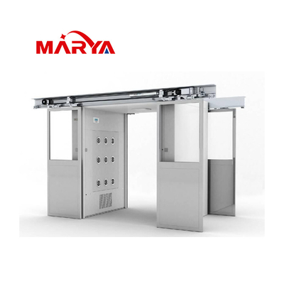Building Material Shops Marya Cleanroom Air Cleanliness Level Keeping Equipment Double Spouts Swing Door Cargo Rotating Air Shower