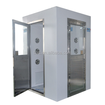 Cleanroom Entrance Good Price Biology Lab High Quality Air Shower 90 Degree Door Air Blow Disinfection Room