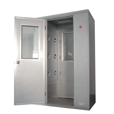 Cleanroom single person air shower double-blowing system for cleanroom
